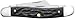 Case WR XX Pocket Knife Rough Black Jigged Synthetic Medium Stockman Item #18222 - (6318 SS) - Length Closed: 3 5/8 Inches