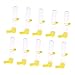 Serenable 10 Pcs Plastic Bird Water Feeder Drinking Cup Feeding Trough Bird Cage Accessories Pigeon Parrotthumb 4