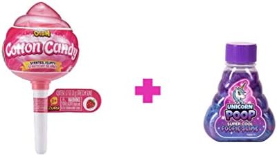 Oosh Cotton Candy Scented, Squishy, Stretchy Slime and Unicorn Poop Slime