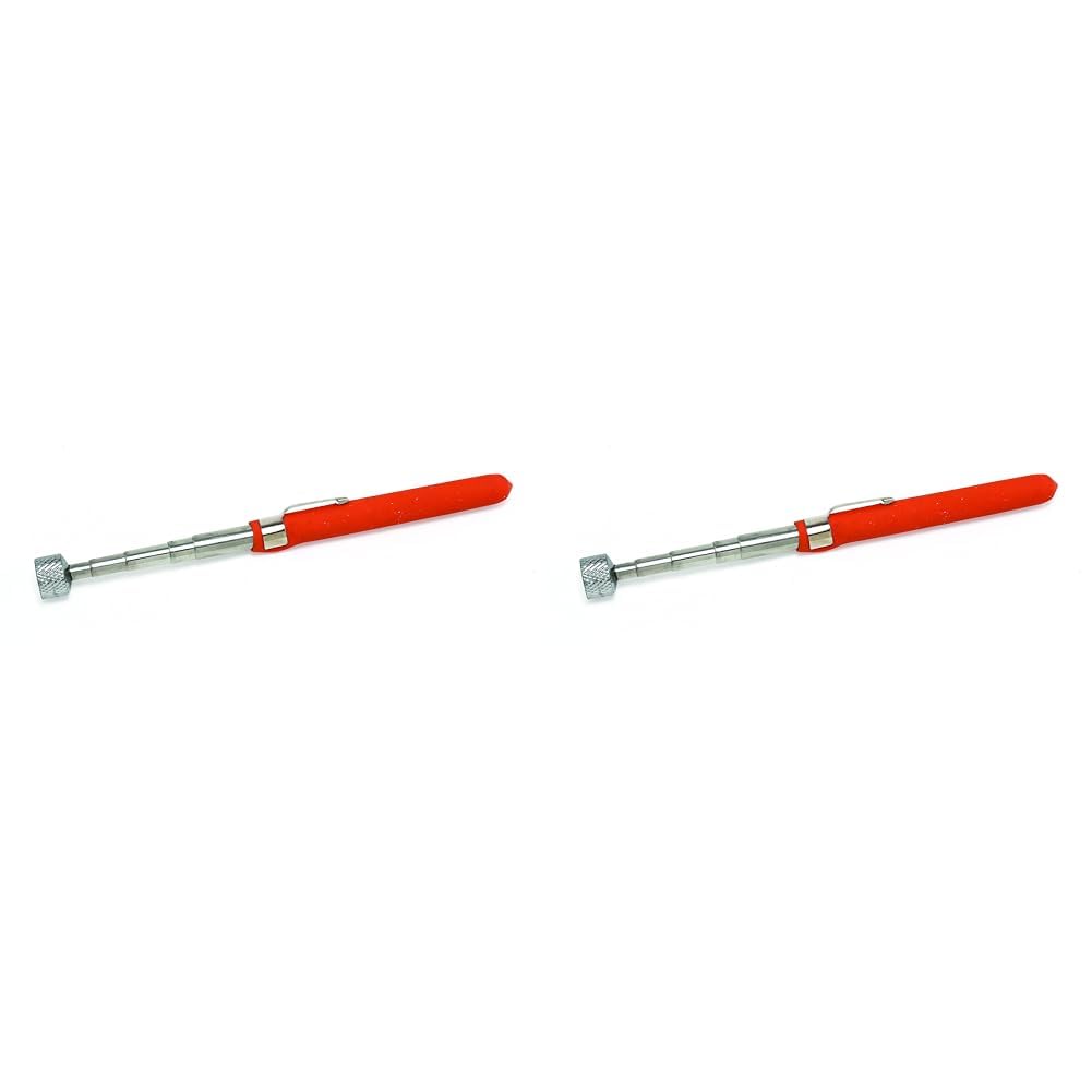 Hilka 11900010 Telescopic Magnetic 10lbs Pick Up Tool, Silver (Pack of 2)