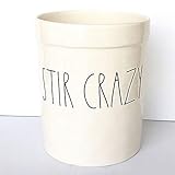 Rae Dunn By Magenta Ceramic Utensil Crock Utensil Holder STIR CRAZY