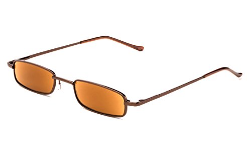 Newbee Fashion - Slim Compact Light Weight Spring Temple Reading Glasses Portable Aluminum Case Tube Sun Readers UV Protection (2 PACK)