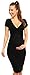 Happy Mama Women's Maternity Stretchy Baby Shower Summer Dress Short Sleeve 573p