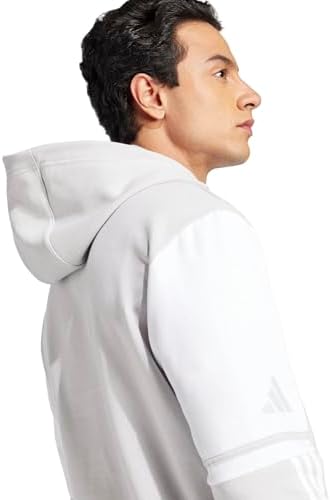Sweatshirt Masculino Squadra25 Sweat Hoodie, Team Cinzento Claro/Branco, L