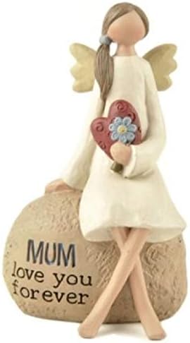 Hunky Dory Gifts Mum Love You Forever Angel Ornament Figurine Birthday Mother's Day Sentiment Gift