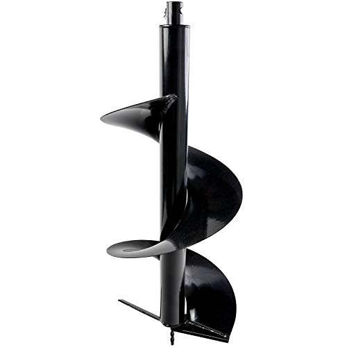 Auger Post Hole Digger Bits 12" x 32" Deep Professional Fence Holes 3/4" Shaft - Perfect for Quickly Digging Holes to Install Fence Posts, Decks, Planting Trees, Shrubs, Ice Fishing, and More!