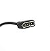 QIBOX Replacement Charging Cable Charger for Fitbit Surge Fitness Superwatch Watch Band Smart Watch Premium Quality One Year Warranty Charge (Black)