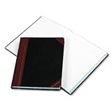 Boorum & Pease Columnar Book, Record Rule, Black Cover, 300 Pages, 10 3/8 x 8 1/8