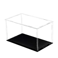 DIETSON Self-Assembly Acrylic Display Case Clear Showcase Store Box Dustproof for Pop Figures Collectibles Toys, Need Remove The Protective Film (12x8x;6inch; 30x20x15cm)