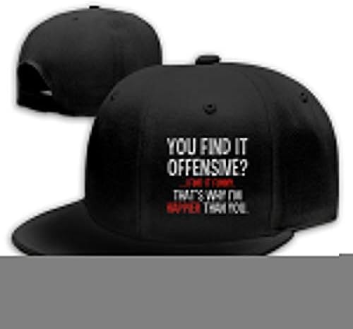 NANJINQIE You Find It Offensive Classic Plain Baseball Cap Cotton Adjustable Dad Hat Gray
