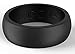 Moove Silicone Rings Ring Never Lose, Scratch or Damage Your Metal Ring Silicone Wedding Ring Never Risk Injuring Your Finger Again; Black Rings for Men