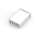 AFENDO® 40W 5-Port Family-Sized Desktop USB Charger/ Wall Travel Power Adapter for iPhone 6/6 Plus, iPhone 5/5S/5C, iPad/iPad Air 2/iPad Mini 3, Galaxy S6/S5/S4/Note 4, HTC Samsung Motorola Android Phones, Bluetooth Speakers, Bluetooth Earphones and Other 5V Devices with Smart Power Technology-18 Months Warranty-White