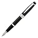 Cross Bailey Fountain Pen, Medium Point, 0.85mm, Matte Black Barrel, with 6 Black Ink Cartridges (AT0456H-11MS/3)