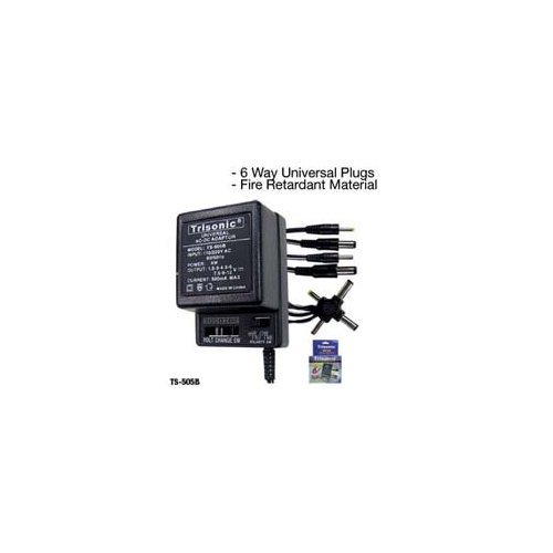 Trisonic TS-505B 1.5 to 12 V 500MA AC/DC Adapter