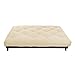 Mozaic Full Size 10-inch Cotton Twill Futon Mattress, Ivory