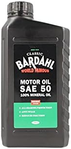 BARDAHL Classic Motor Oil SAE 50 100% Minerale Per Lubrificante Motori Benzina Da 1900 A 1950 1 LT