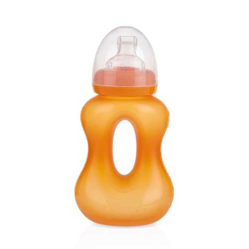 Nuby(ヌービー) リルグリッパー スパウト シリコーン製 持ちやすくこぼれにくい 4-6ヶ月頃~ オレンジ NU-81197