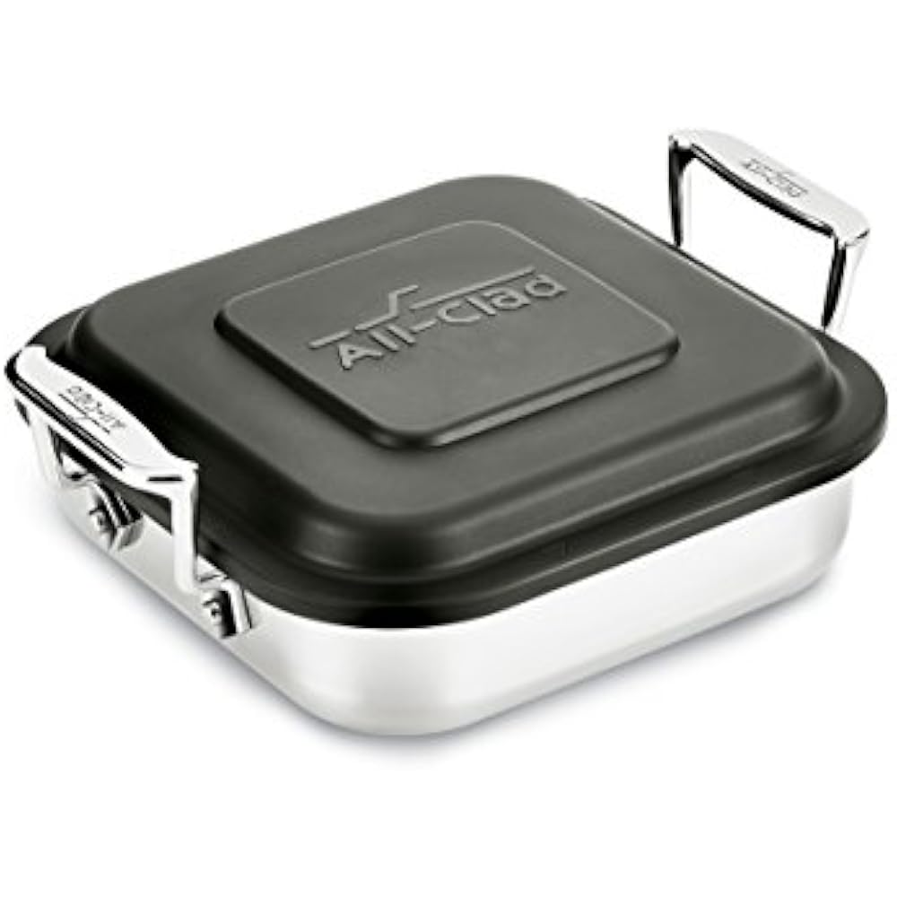 AllClad All Pans E9019464 Gourmet Accessories Stainless Steel Square