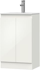 BELOFAY Denvor White 500mm Floor Standing Bathroom Vanity Unit with Basin view 7