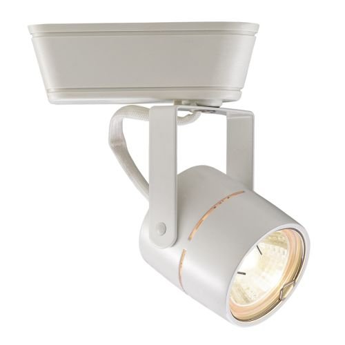 WAC Lighting LHT-809-WT HT-809 - 1 Light 50W Low Voltage L Track Head, White Finish with Clear Glass