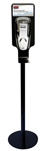Rubbermaid Commercial Products FG750824 AutoFoam Hand Sanitizer Station, Metal Stand, Black