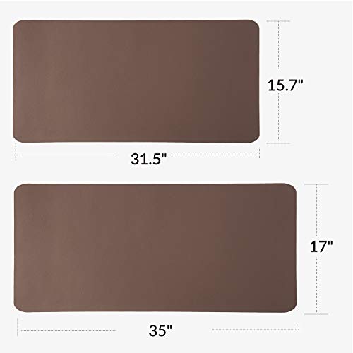 Bedsure Leather Desk Pad, Office Desk Mat Blotter on top of desks