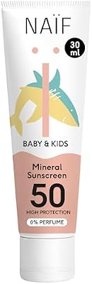 - Sonnencreme auf mineralischer Basis - für Baby & Kind - LSF 50-0% Parfüm - Creme ohne Octocrylene - UVA und UVB Schutz - Wasserresistent - Dermatologisch Getestet - Ohne Mikroplastik - 30ml
