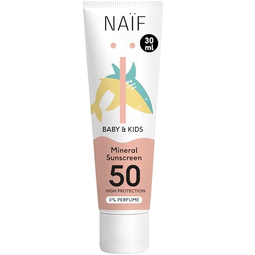 - Sonnencreme auf mineralischer Basis - für Baby & Kind - LSF 50-0% Parfüm - Creme ohne Octocrylene - UVA und UVB Schutz - Wasserresistent - Dermatologisch Getestet - Ohne Mikroplastik - 30ml