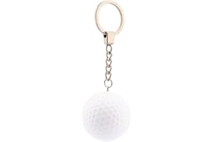 kcrygogo Real Golf Ball With Keychain Bag Pendant Decorations White Golf Ball,Keychain for Team, Sports Souvenir Favors and Gifts for Friends