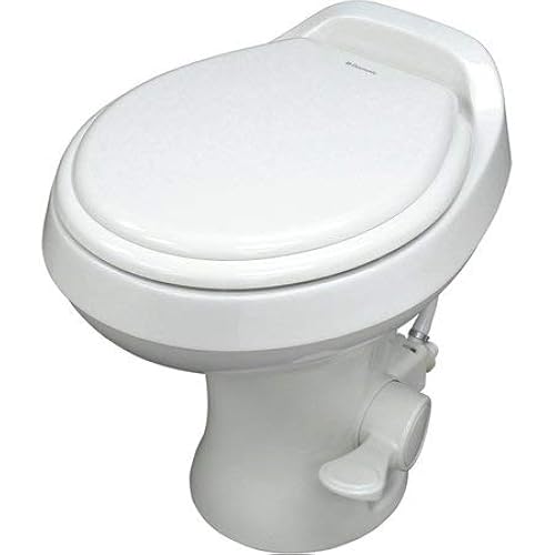 Dometic 300 Series GravityFlush RV Toilet Powerful TripleJet Action