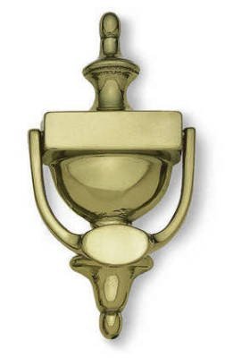 Jedo JV38BPB Large Urn Door Knocker Polished Brass