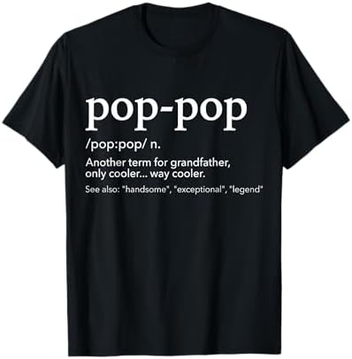 Amazon.com: Mens Grandpop Definition Grandpa - Funny Grandfather T