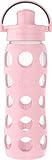 Lifefactory 22-Ounce Glass Water Bottle with Active