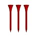 IZZO Golf Wood Golf Tees, 2.75 Inch, Red (Pack of 200)