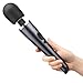 Cordless Wand Massager with 12 Speed USB Rechargeable Strong Power Vibration, Luvkis Multi Patterns Hand-held Waterproof Body Massager for Back & Neck-Black