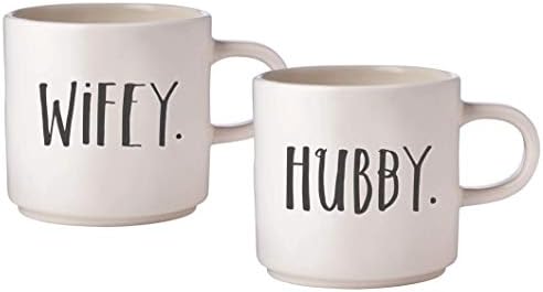 hubby and wifey mugs rae dunn