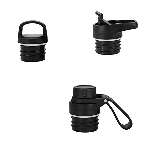 IRON °FLASK Sports Water Bottle 24 Oz, 3 Lids (Spout Lid), Leak Proof