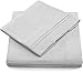 Cosy House Collection Everyday 1500 Series Bed Sheet Set - Ultra Soft & Cool Hotel Bedding - Deep Pocket - Wrinkle, Stain and Fade Resistant - 4 Piece Set (Queen, Silver)