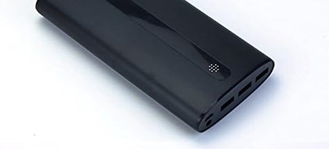 Portable Charger – PowerBank High Performance up to 25000 mAh Triple USB Ports + Built-In Luminous Flashlight + >500 Total Recharged Circle Life Warranty Included (Black)