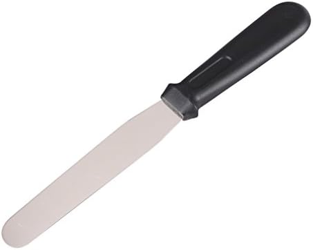 NOBLE HARDWARE Stainless Cream&amp;Cake Spatula,Professional Cake Decorating Tool (6 Inch Stright)