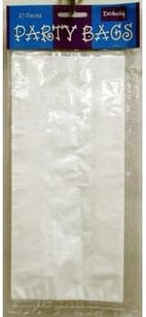 PCL INTERNATIONAL 10 Count Lace Design Cello Lunch Bag, 5" by 11", White