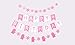 Winter Wonderland Party Decorations Pack:1 Happy Birthday Banner,1 Pink Snowflake Garland,1 Mittens Garland, Balloons,Frozen Party Supplies and Favors for Girls Kids 1st 2nd 3rd 4th Bday Decor,Photo Prop for Onederland Party