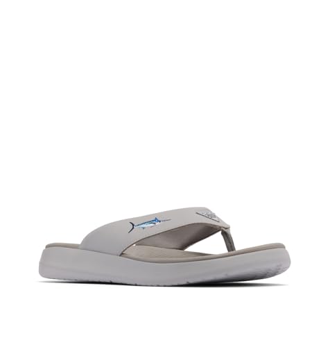 Columbia Homme PFG Boatside Fish Flip Sandale de Sport, Gris Ardoise Ti Titan, 44 EU