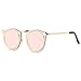 GAMT Polarized Round Sunglasses for Men Vintage Cat Eye Designer Pink