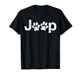 Funny Jeep Paw Prints Dogs Jeeps Lovers Distressed Men Women T-Shirt