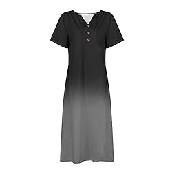 House Dress for Women Elderly Women's 2024 Casual