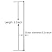Accmor 18/8 Stainless Steel Straws, Reusable Metal Drinking Straws for 20 Oz Yeti Tumbler Rambler Cups (12, FBA)