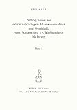 Bibliographie Zur Deutschsprachigen Islamwissenschaft und Semitistik Vom Anfang des 19. Jahrhunderts Bis Heute, Bär, Erika, 3882262583