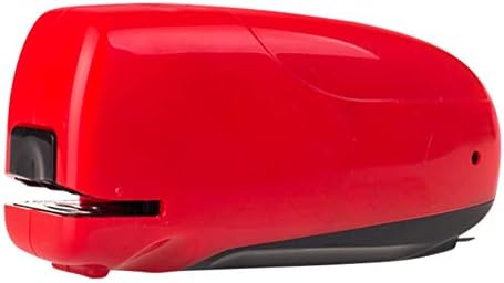TXYJ Electric Stapler, Heavy Duty Electric Stapler, Battery or AC Powered, Jam-Free Up to 10 Sheets of Papers, Professional for Office School Home Use Red,Powersupply
