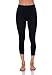 Emmalise Women Seamless Capri Layering Leggings - Black, Plus Size